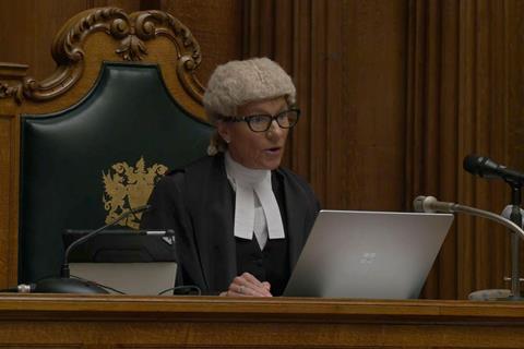 Screengrab taken of the first live broadcast of Crown Court proceedings, showing Judge Sarah Munro QC making legal history as she passed sentence on 25-year-old Ben Oliver for the manslaughter of his grandfather