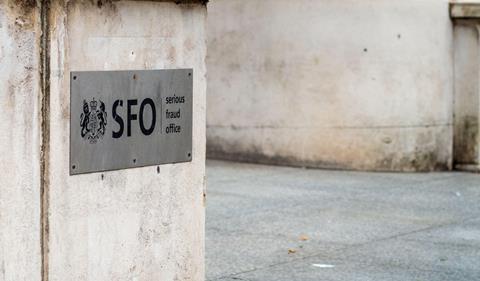 Serious Fraud Office office sign, London