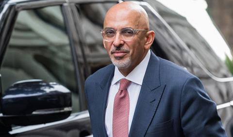 Chancellor of the Exchequer Nadhim Zahawi