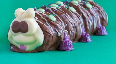 Marks & Spencer's Colin the Caterpillar chocolate cake