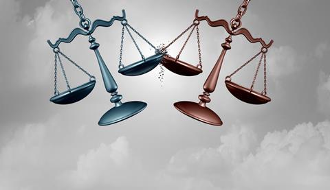 Justice scales legal battle