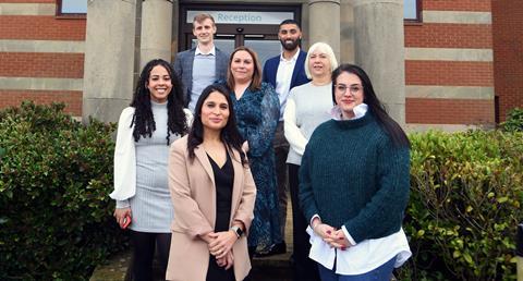 (front l-r) Perveen Dhami, Freya Summers (middle l-r) Shannon Lea-Belgrave, Rachael Flannagan, Wendy Eaves (back l-r) Rees Herrod, Kash Dosanjh