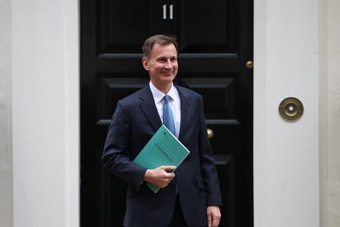 Chancellor of the Exchequer Jeremy Hunt