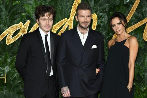 Brooklyn Beckham, David Beckham & Victoria Beckham