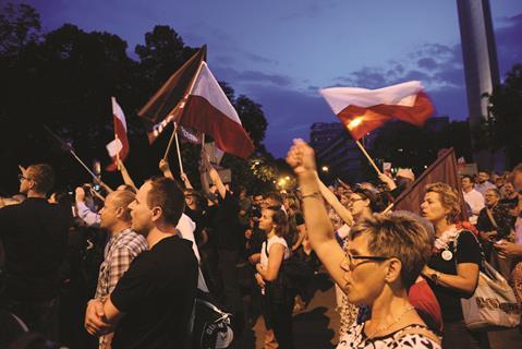 Poland judicial protests