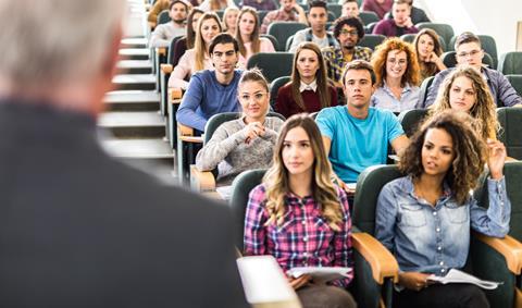 University students in a lecture