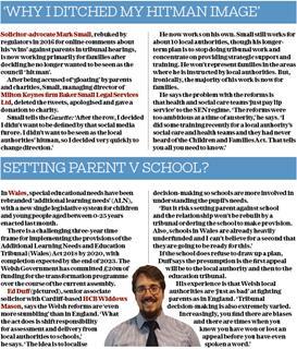 Why I ditched my 'hitman' image. Setting parent v school.