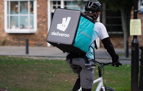 Deliveroo cyclist