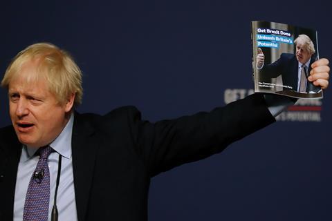 Boris Johnson manifesto launch alt