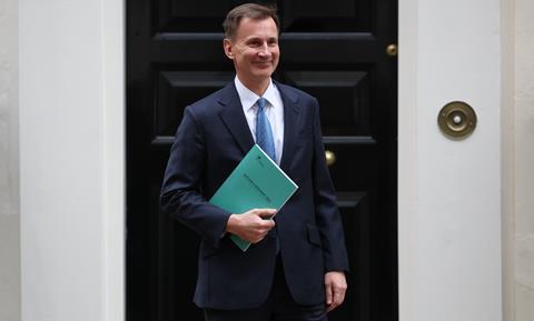 Chancellor of the Exchequer Jeremy Hunt, autumn statement 2023