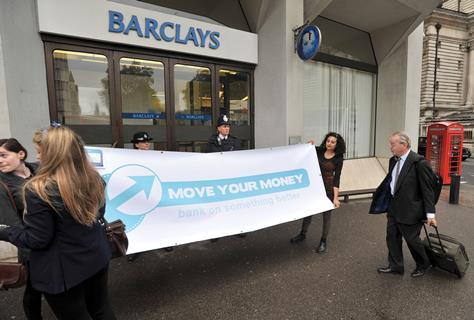 Barclays protest