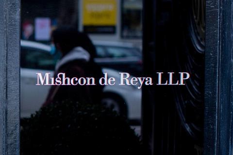 Mischon de Reya sign on office building
