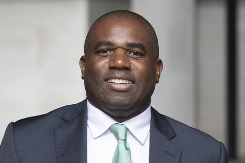 Shadow Justice Secretary David Lammy