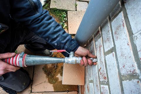 Cavity wall insulation