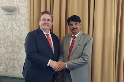 Nick Emmerson and BCI Chairman Manan Kumar Mishra
