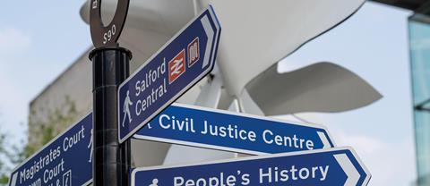 Civil Justice Centres sign