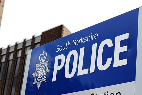 South Yorkshire Police sign