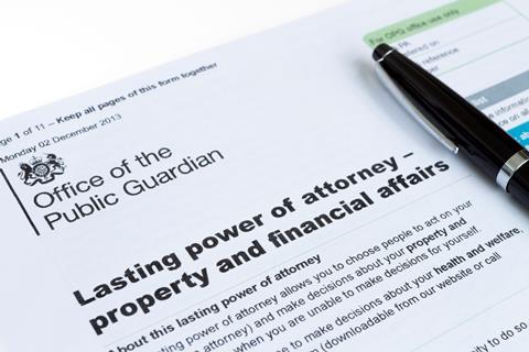 Lasting power of attorney 