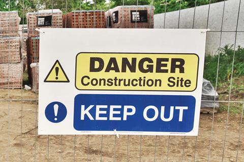 Construction sign