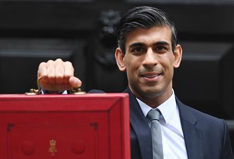 Chancellor of the Exchequer Rishi Sunak delivers the budget