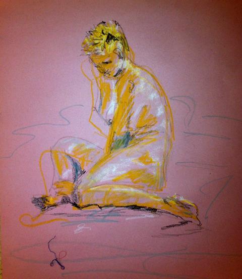 in memory of a life drawing class  Jane Hinde