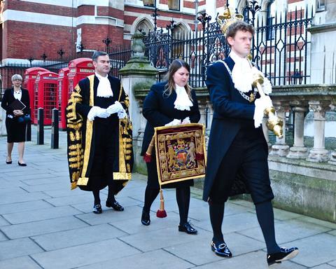 David Gauke MP arrives to be sworn in as lord chancellor