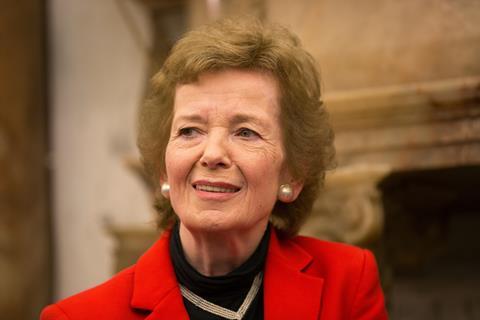 Former President of Ireland Mary Robinson