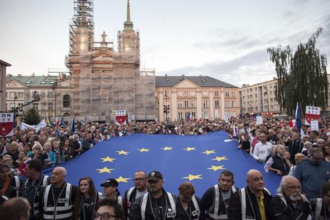 Poland judicial reform protests July 2018