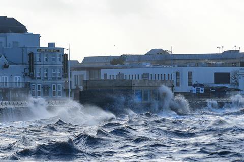 Storm Eunice, Weston Super Mare