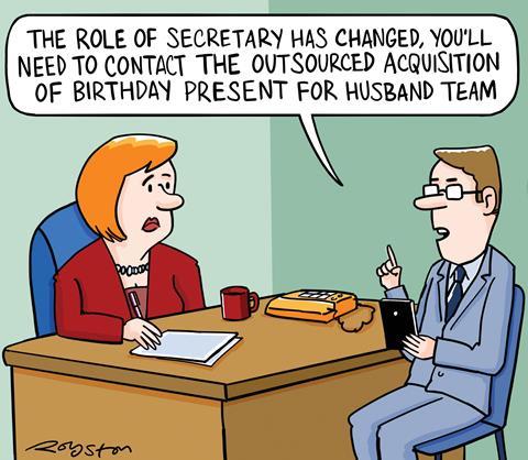 Secretary cartoon