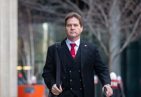 Dr Craig Wright arrives at the Rolls Building, London