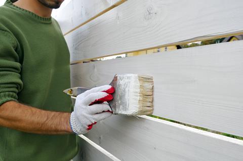 Painting fence
