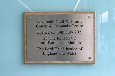 Newcastle Court sign