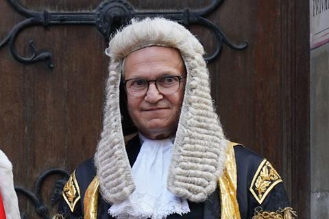 Lord Chancellor Dominic Raab (left) alongside Lord Chief Justice Lord Burnett (centre) and Master of the Rolls Sir Geoffrey Vos (right)