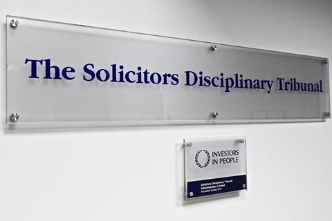 Solicitors Disciplinary Tribunal sign