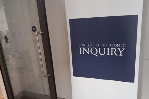 Post Office Inquiry sign