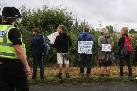 rotesters from all over the country joined Camp Beagle to offer support and remember thousands of puppies produced at MBR Acres over the last 50 years