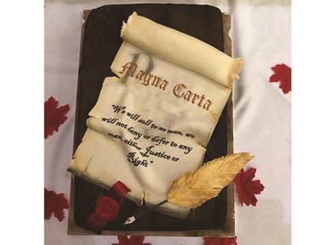 Magna carta cake