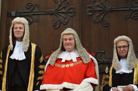 Lord chancellor Alex Chalk arrives for swearing in