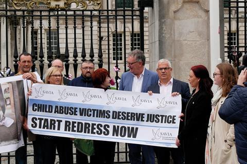 Child abuse protest