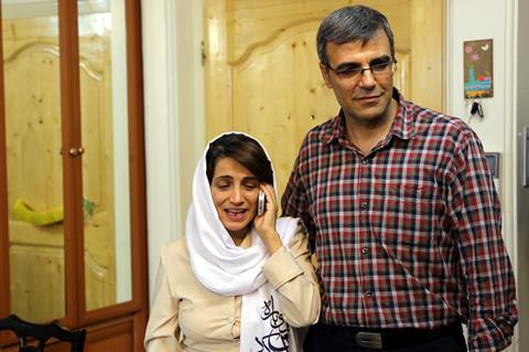 Human rights activist Nasrin Sotudeh and her husband Reza Khandan