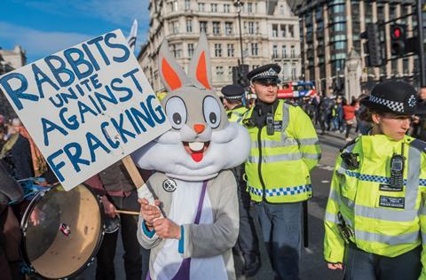 Fracking protest