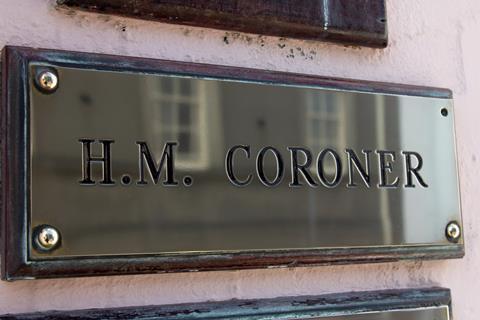 Coroner sign