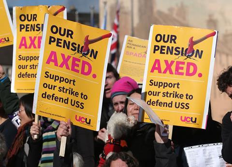 University lecturers pension strike