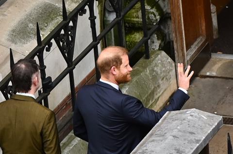 Duke of Sussex arrives at Royal Courts of Justice