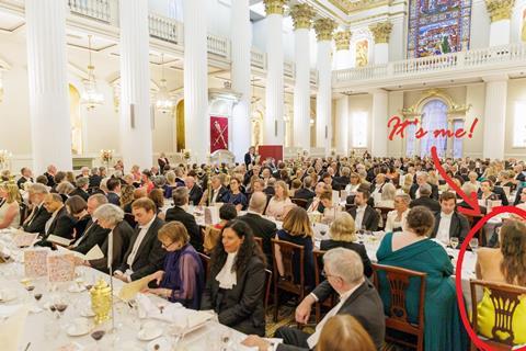 Guests seated during the lord mayor’s judges’ dinner