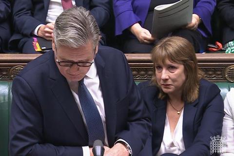 Prime minister Keir Starmer and chancellor Rachel Reeves