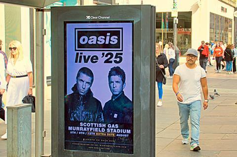 Oasis tour poster