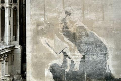 Banksy after erasure