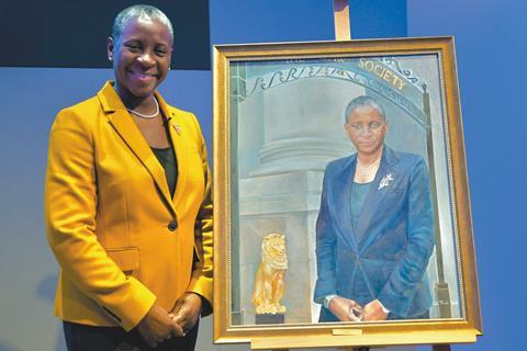 I Stephanie Boyce, Law Society president 2021-22, with her official portrait